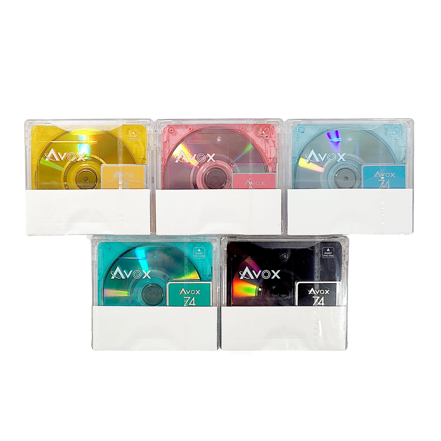 Avox 74 Minute MiniDisc 5 Pack
