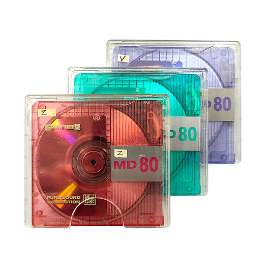 Sunny Techs 80 Minute MiniDisc 3 Pack