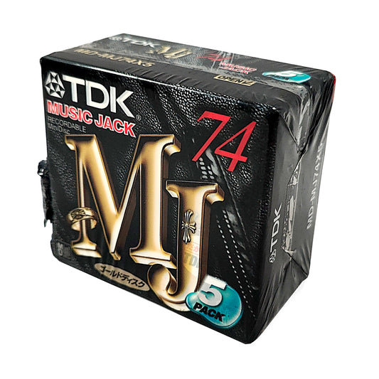TDK Music Jack 74 Minute MiniDisc 5 Pack