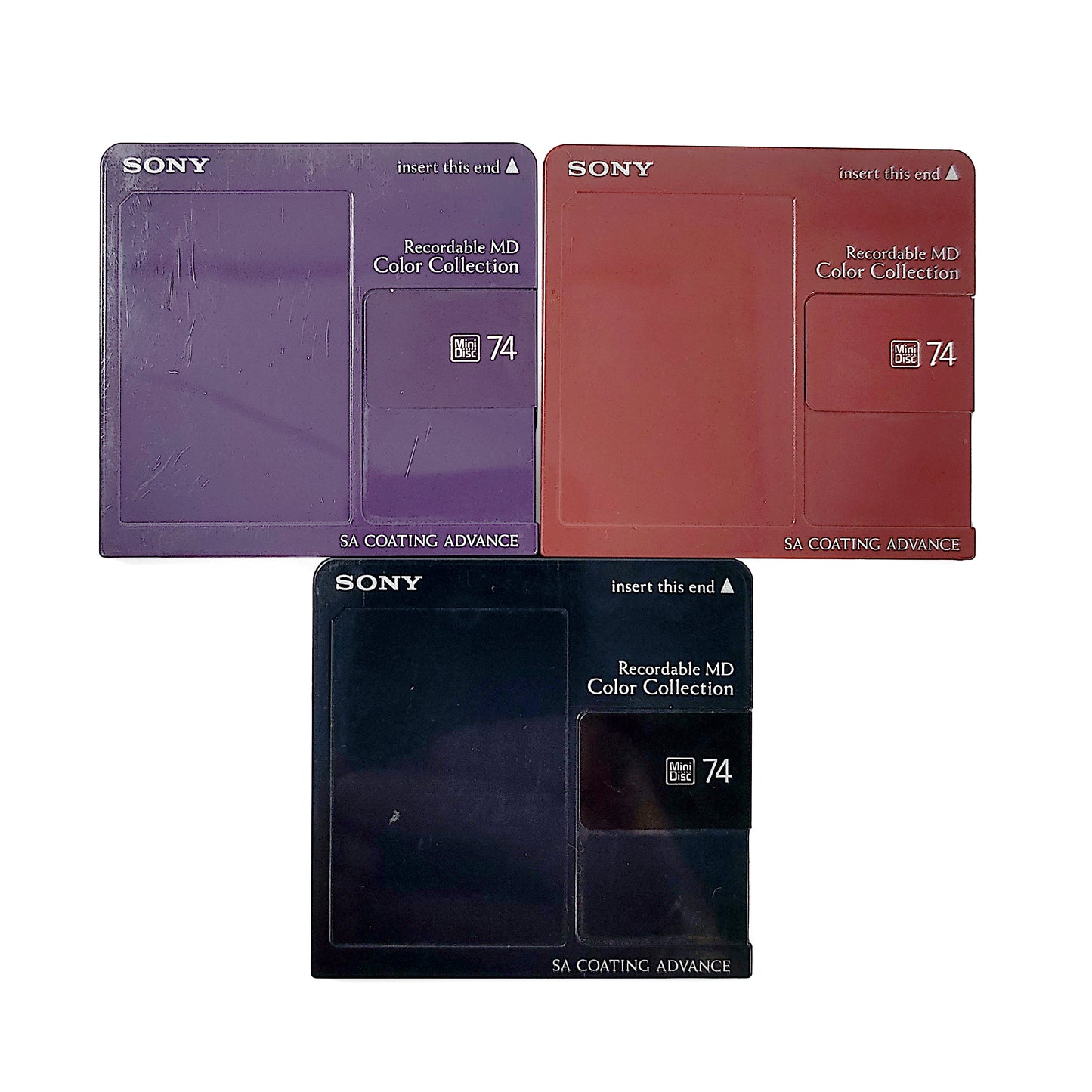 Sony Color Collection 74 Minute MiniDisc 3 Pack