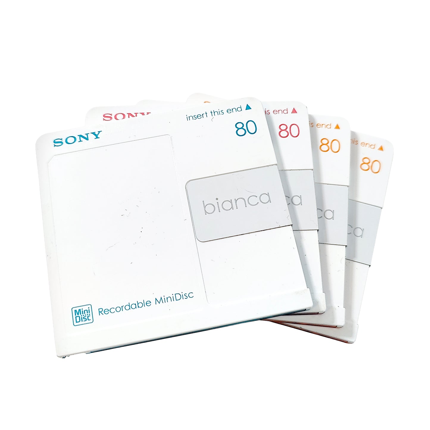 Sony Bianca 80 Minute MiniDisc 4 Pack