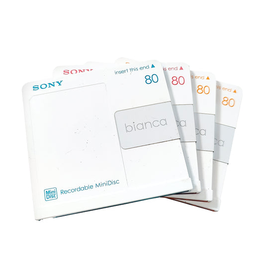 Sony Bianca 80 Minute MiniDisc 4 Pack