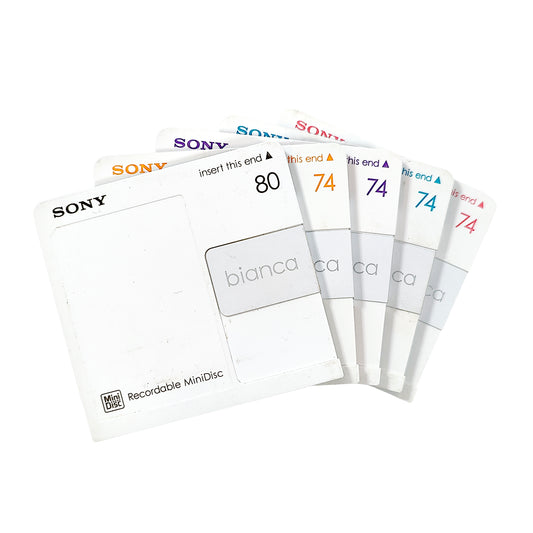 Sony Bianca 74 & 80 Minute MiniDisc 5 Pack