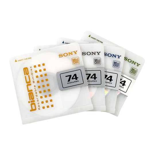 Sony Bianca 74 Minute MiniDisc 4 Pack