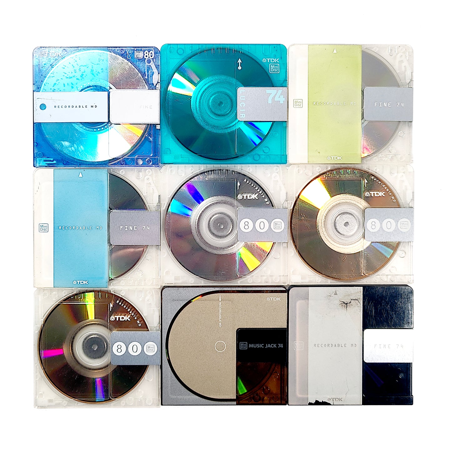 TDK 74 & 80 Minute MiniDisc 9 Pack