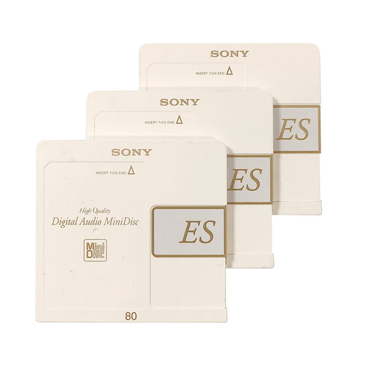 Sony ES 80 Minute MiniDisc 3 Pack