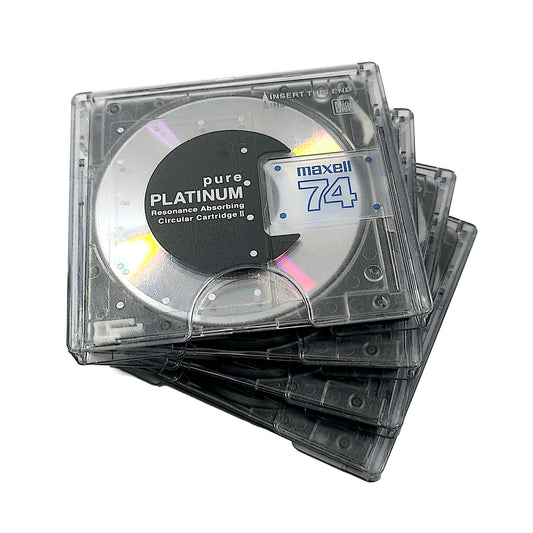 Maxell Pure Platinum 74 Minute MiniDisc 4 Pack