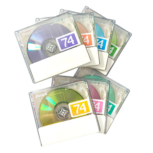 Maxell Twinkle 74 Minute MiniDisc 7 Pack