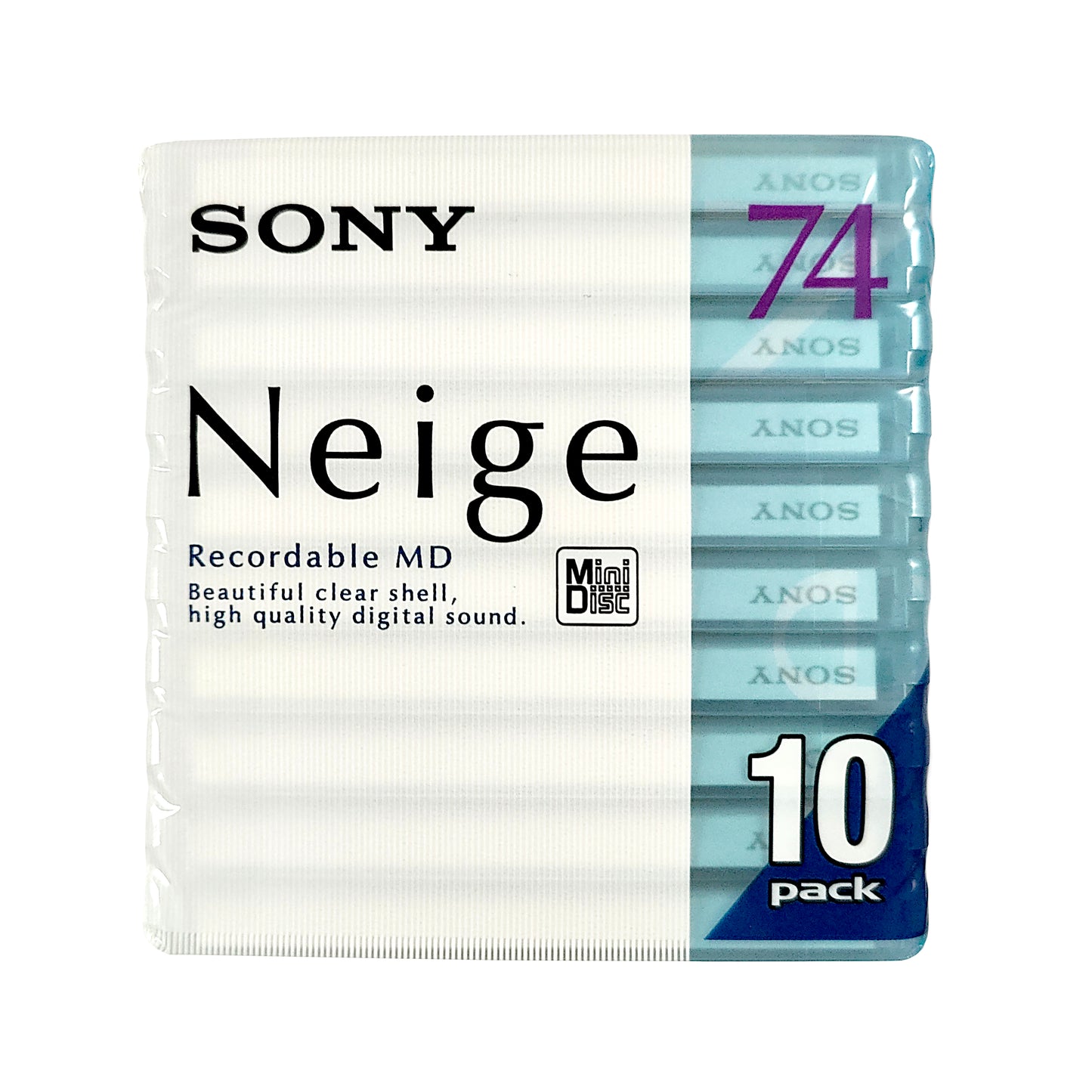 Sony Neige 74 Minute MiniDisc 10 Pack