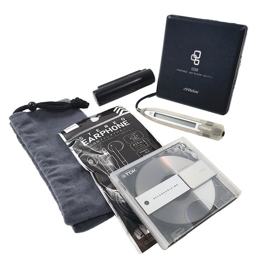 Victor JVC XM-C11 MiniDisc Player Bundle