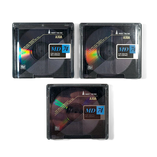 Axia 74 Minute MiniDisc 3 Pack