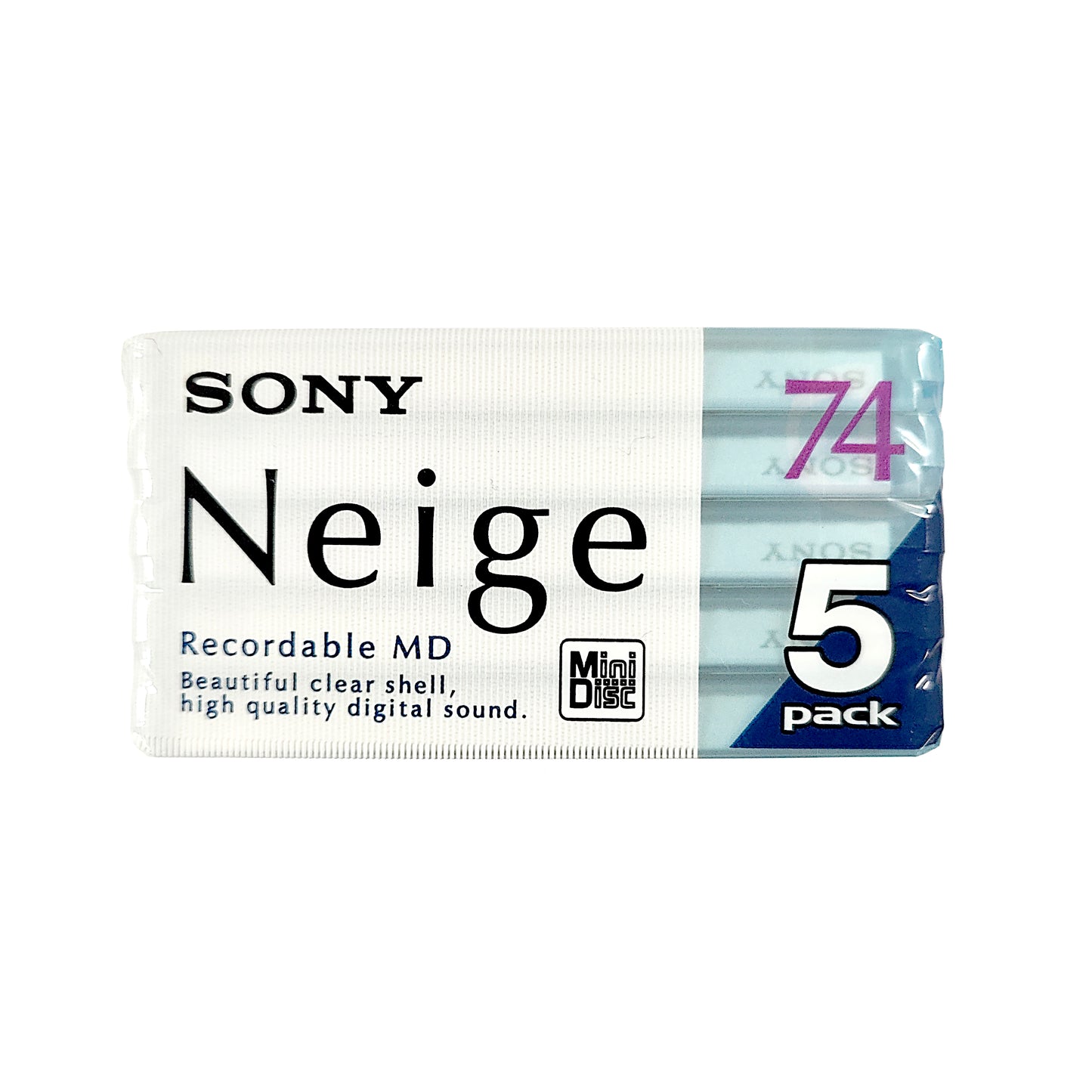 Sony Neige 74 Minute MiniDisc 5 Pack