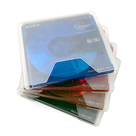 Sony Color Collection 80 Minute MiniDisc 4 Pack