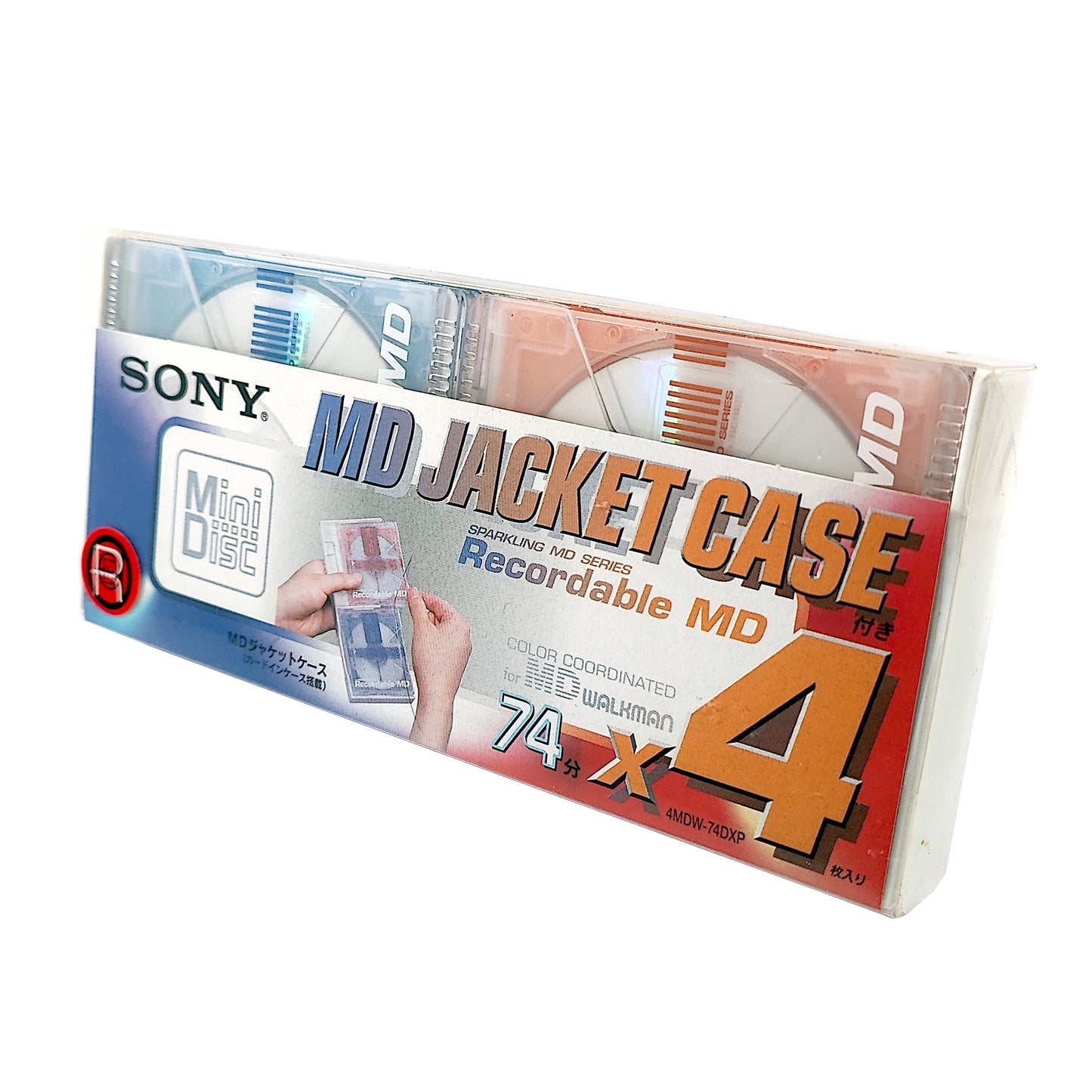 Sony Sparkling 74 Minute MiniDisc 4 Pack with Case