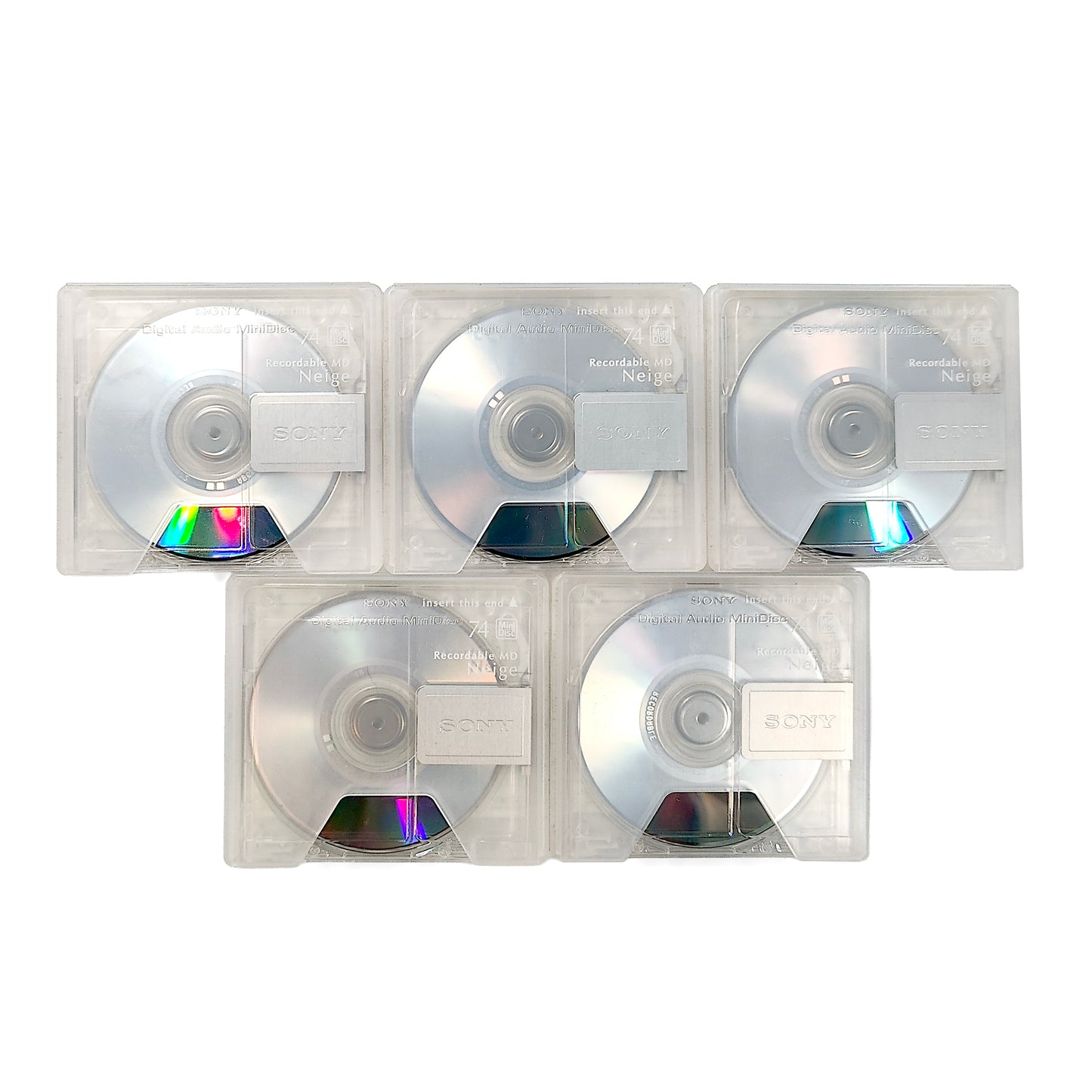 Sony Neige 74 Minute MiniDisc 5 Pack