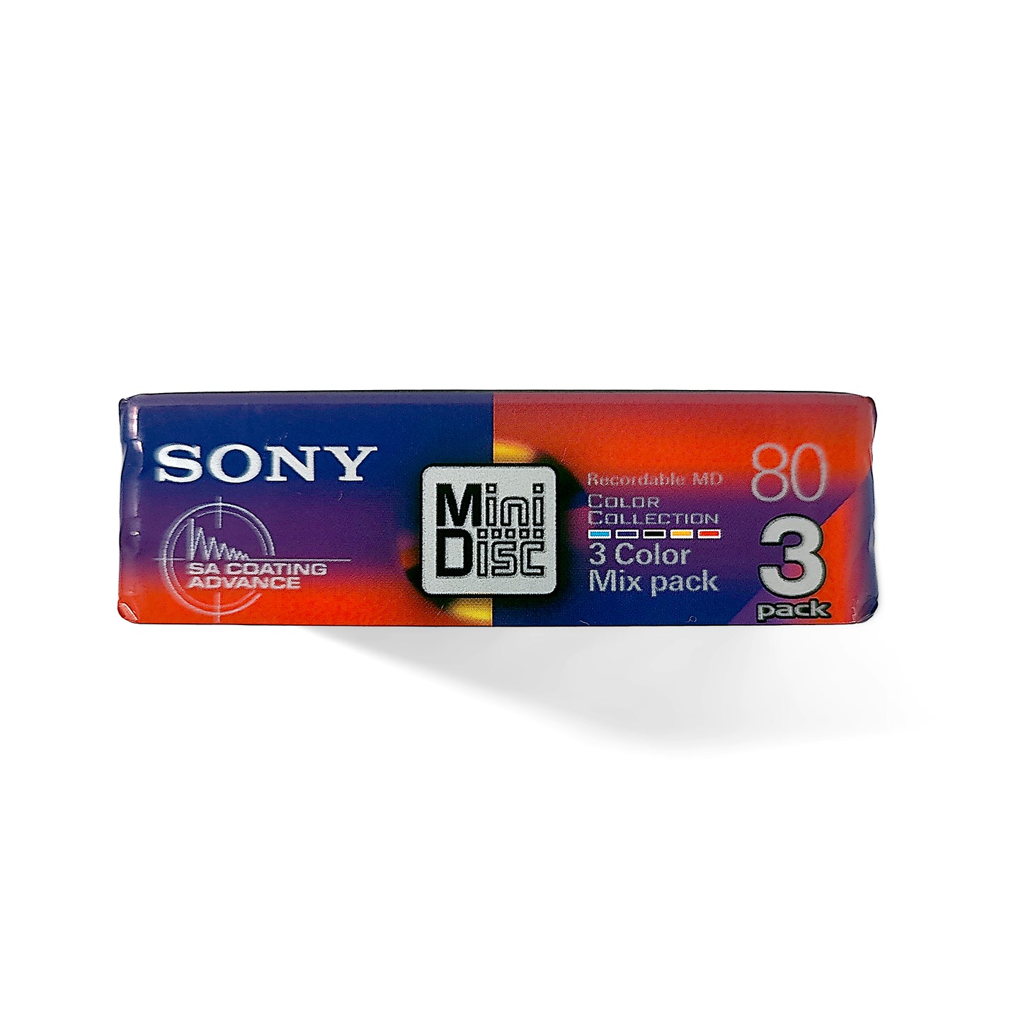 Sony Color Collection 80 Minute MiniDisc 3 Pack