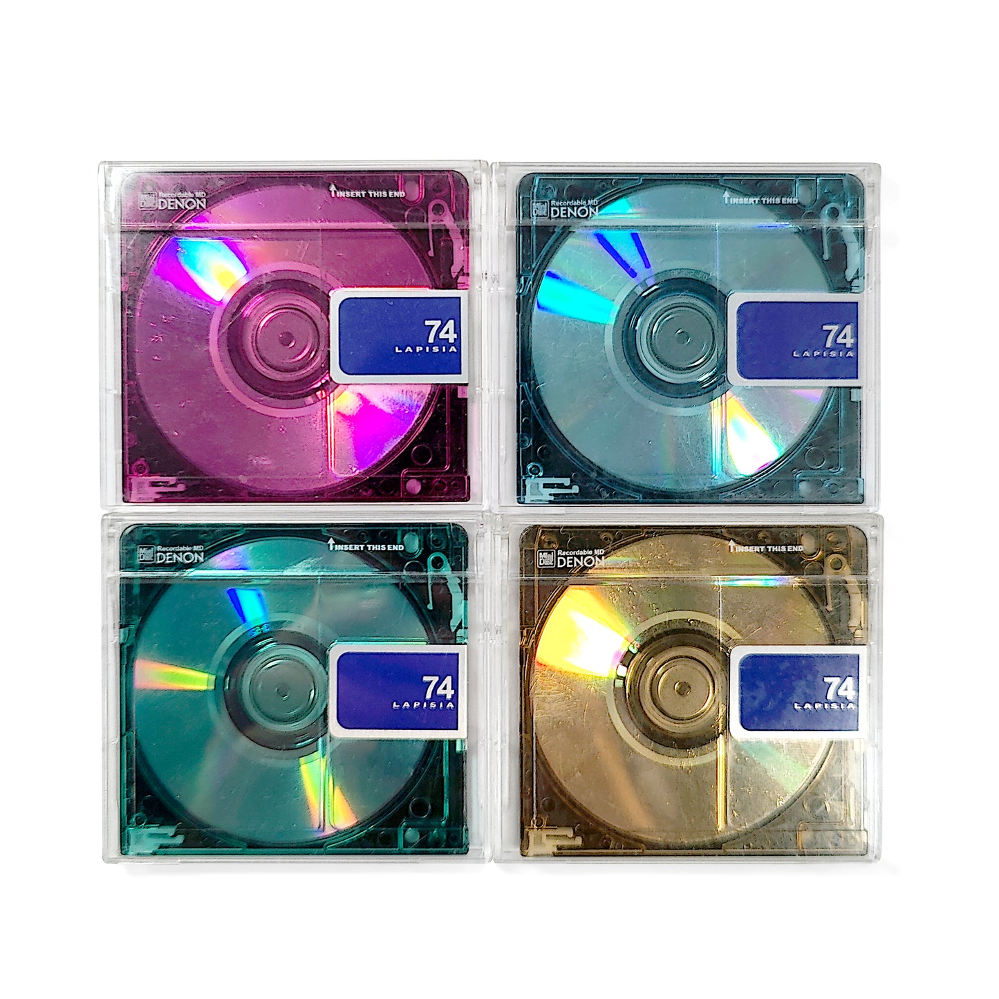 Denon Lapisia 74 Minute MiniDisc 4 Pack