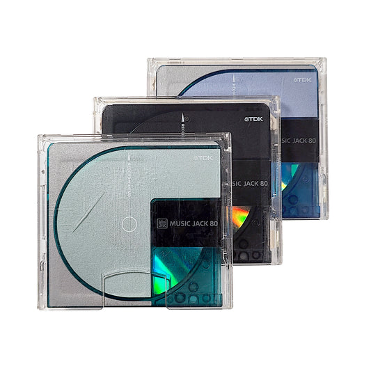 TDK Music Jack Turbo 80 Minute MiniDisc 3 Pack