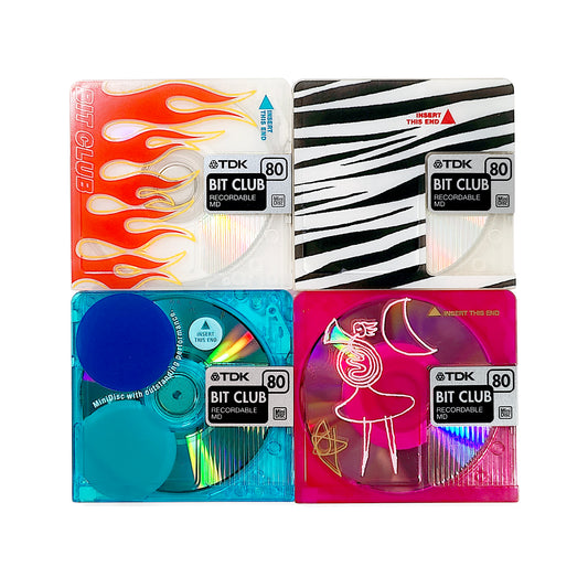 TDK Bit Club 80 Minute MiniDisc 4 Pack