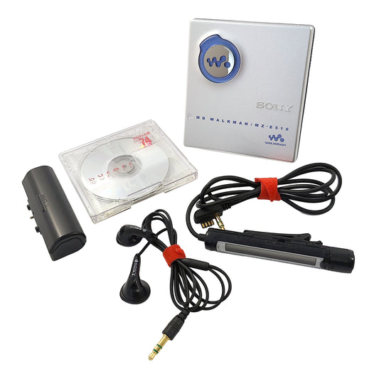 Sony MZ-E510 MiniDisc Player Bundle