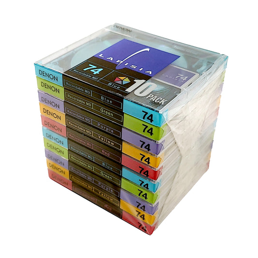 Denon Lapisia 74 Minute MiniDisc 10 Pack