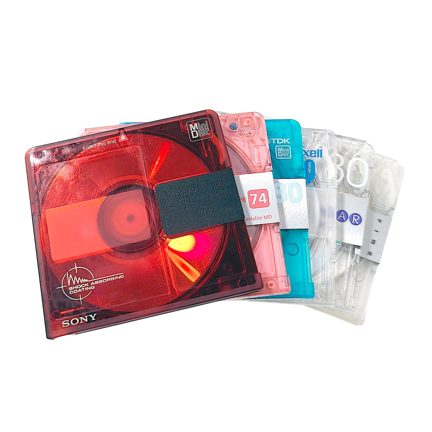 Various Brand 74 & 80 Minute MiniDisc 6 Pack