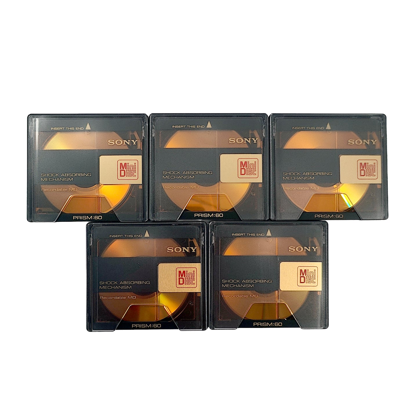 Sony MiniDisc 18 Pack + Index Stickers