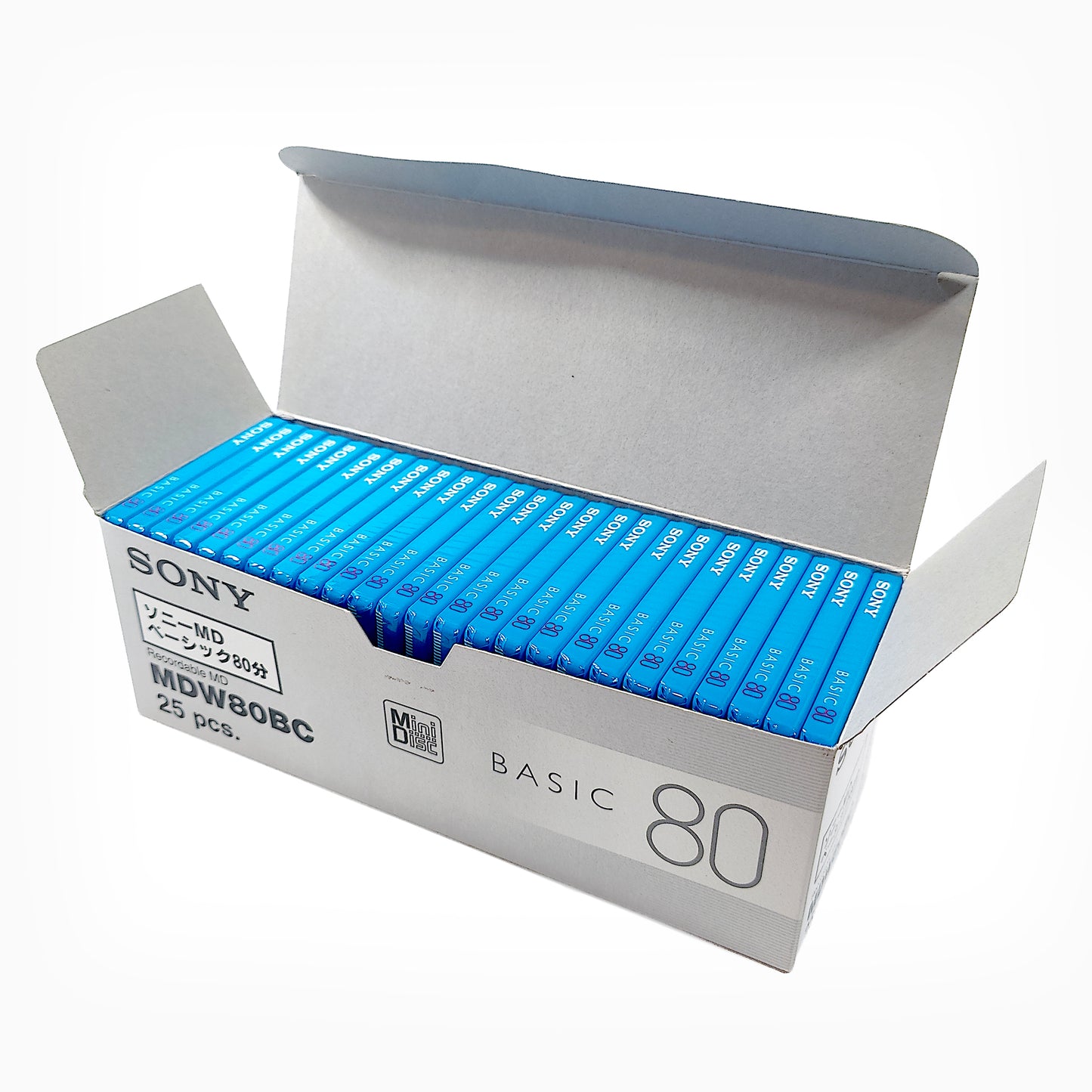 Sony Basic 80 Minute Blank MiniDisc 25 Pack