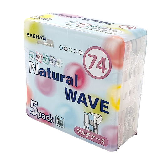 Saehan Natural WAVE 74 Minute MiniDisc 5 Pack