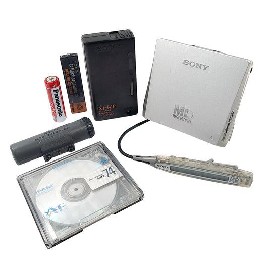 Sony MZ-E75 MiniDisc Player Bundle