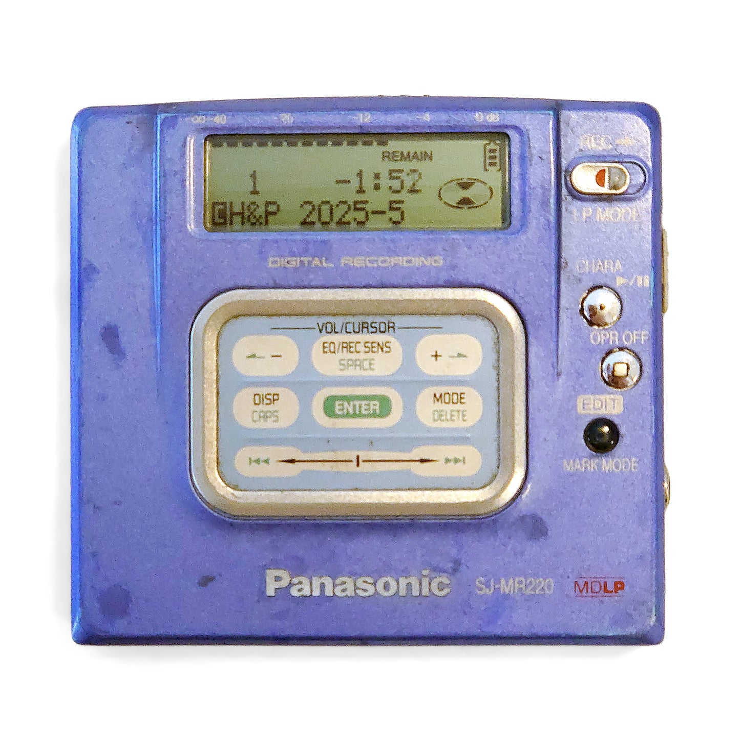 Panasonic SJ-MR220 MiniDisc Recorder