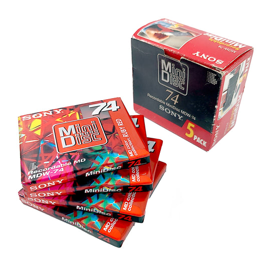 Sony Color Collection 74 Minute MiniDisc 4 Pack