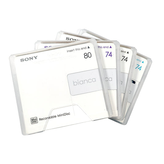Sony Bianca 74 & 80 Minute MiniDisc 4 Pack