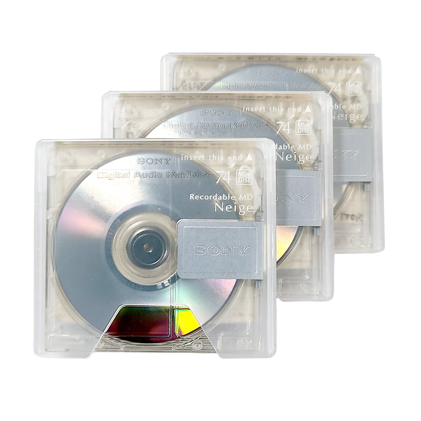 Sony Neige 74 Minute MiniDisc 3 Pack