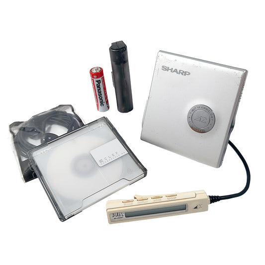 Sharp MD-DK301-S AUVI MiniDisc Player Bundle