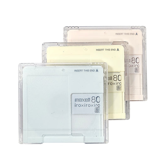 Maxell iroxiroxiro 80 Minute MiniDisc 3 Pack