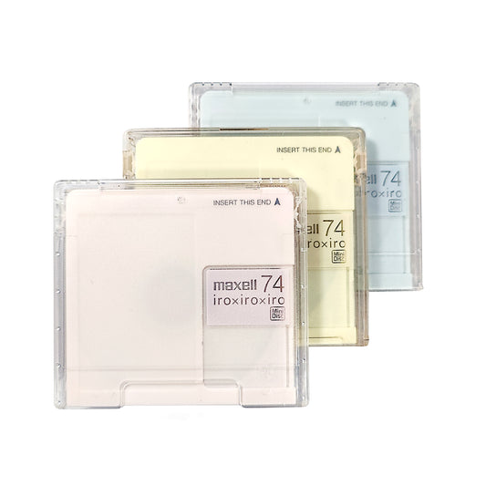 Maxell iroxiroxiro 74 Minute MiniDisc 3 Pack