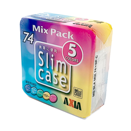 AXIA SlimCase 74 Minute MiniDisc 5 Pack