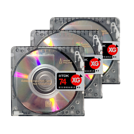 TDK XG 74 Minute MiniDisc 3 Pack