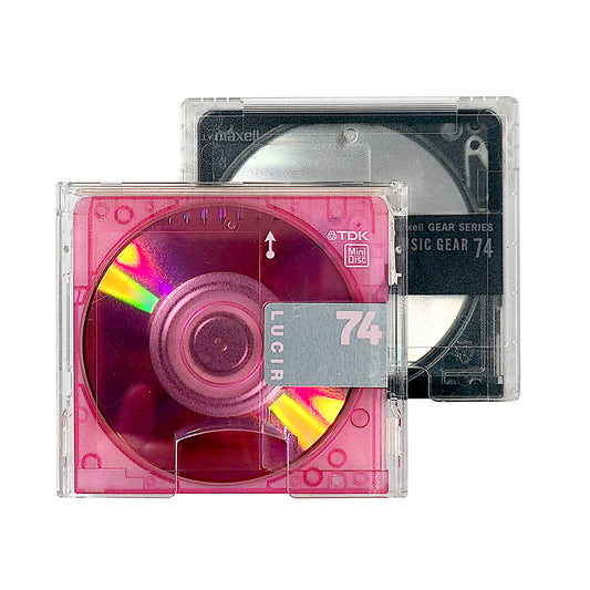 Maxell Music Gear & TDK Lucir 74 Minute MiniDisc 2 Pack