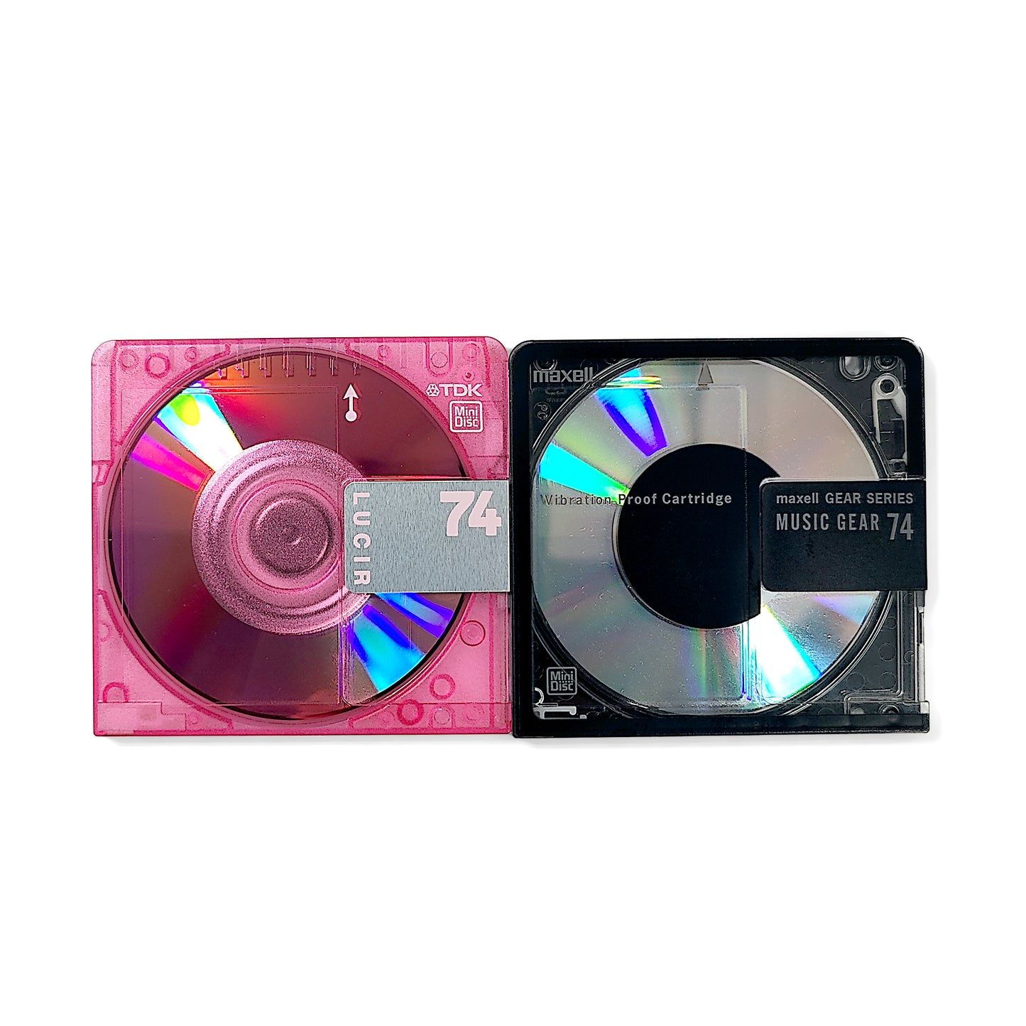 Maxell Music Gear & TDK Lucir 74 Minute MiniDisc 2 Pack