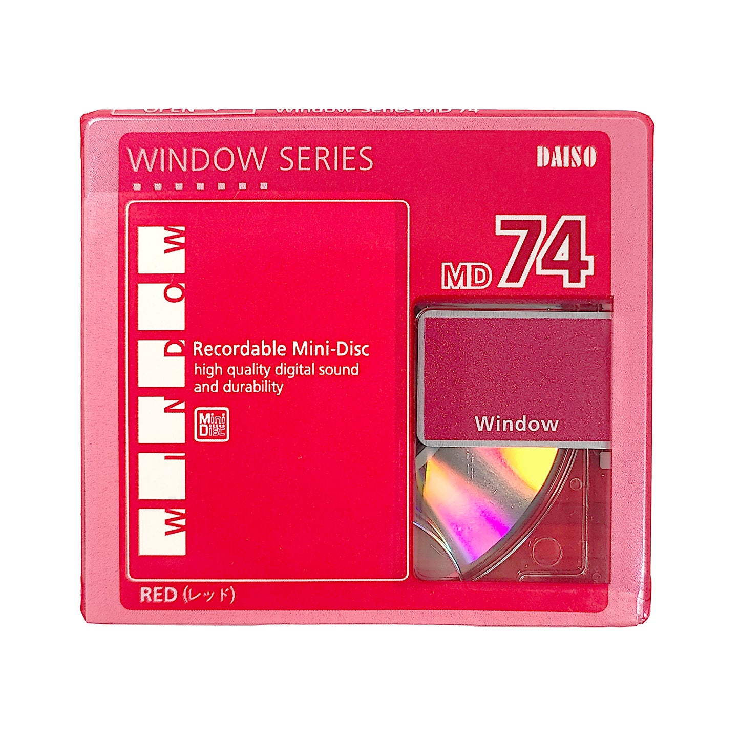 Daiso Window 74 Minute MiniDisc