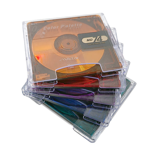 Victor Color Palette Mix 74 Minute MiniDisc 5 Pack