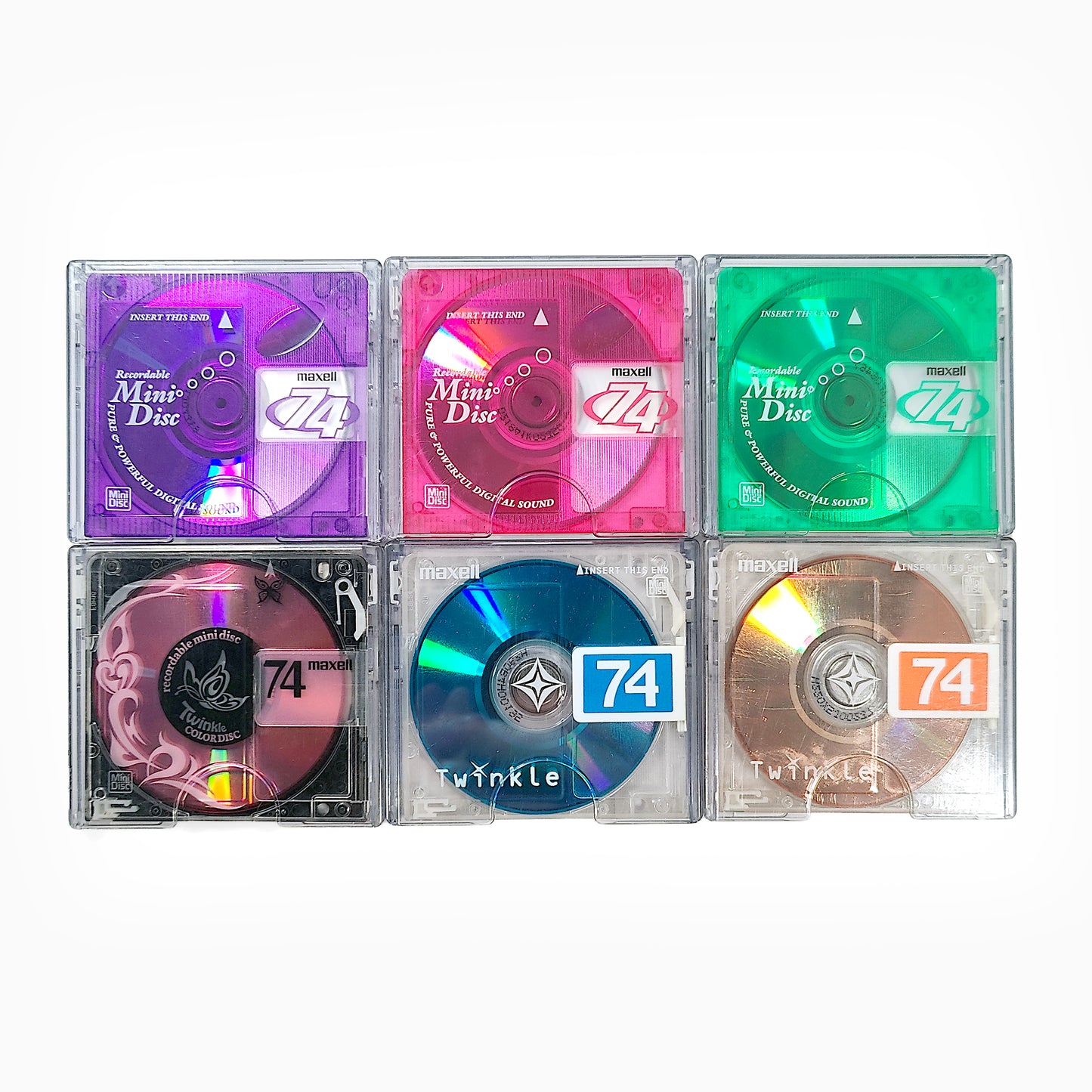 Maxell 74 Minute MiniDisc 6 Pack
