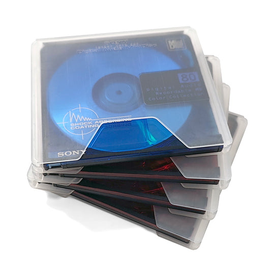 Sony Color Collection 74 & 80 Minute MiniDisc 4 Pack
