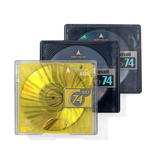 Maxell & Axia 74 Minute MiniDisc 3 Pack