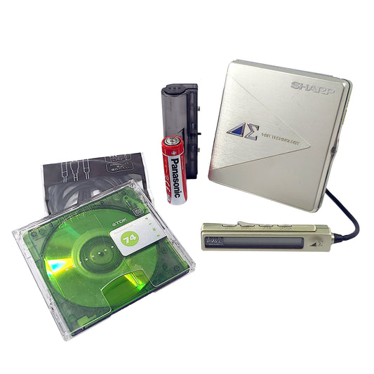 Sharp MD-DS5-G AUVI MiniDisc Player Bundle