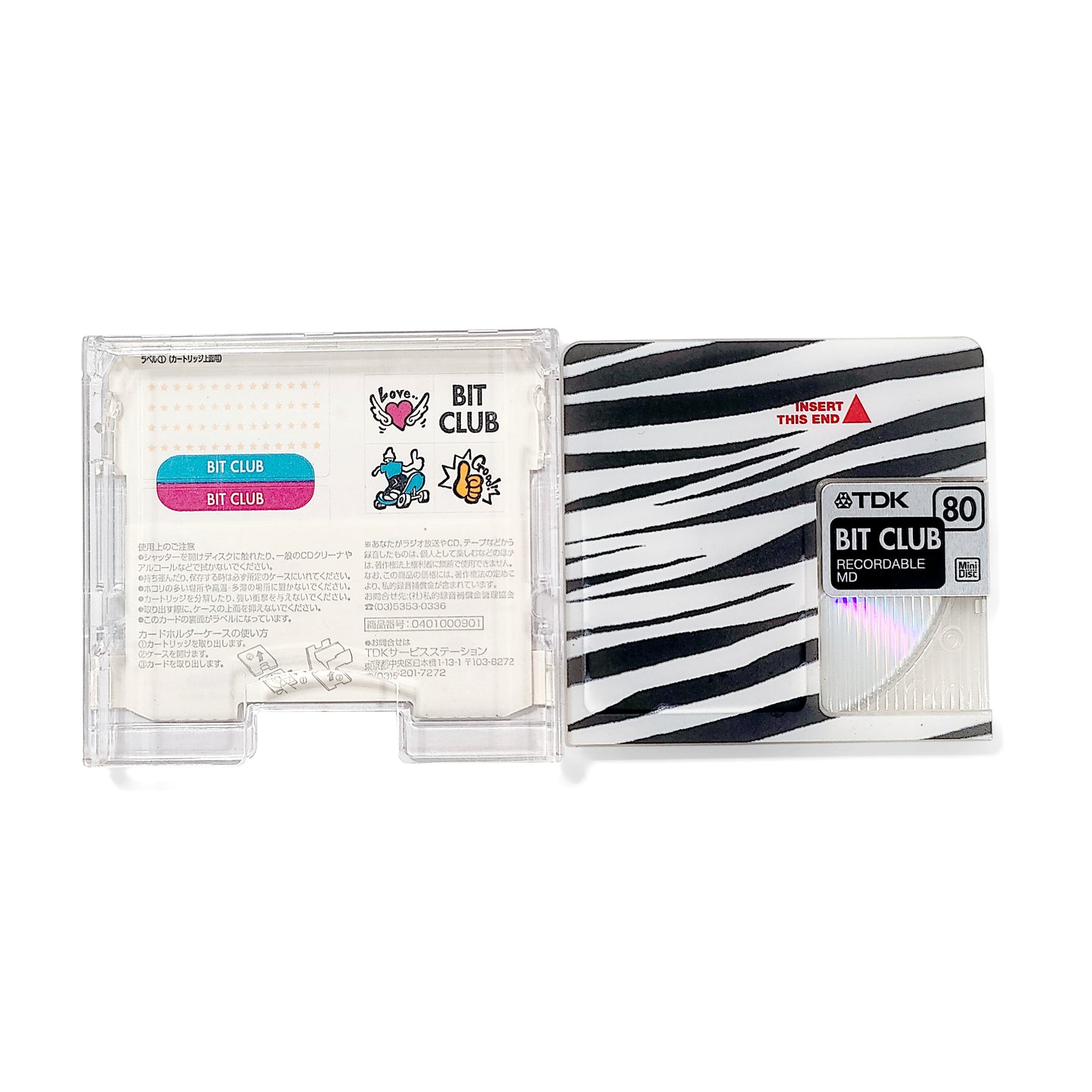 TDK Bit Zebra 80 Minute MiniDisc