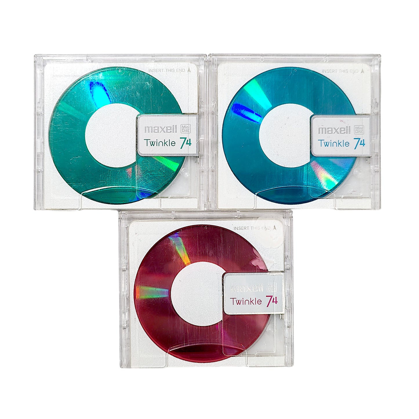 Maxell Twinkle 74 Minute MiniDisc 3 Pack