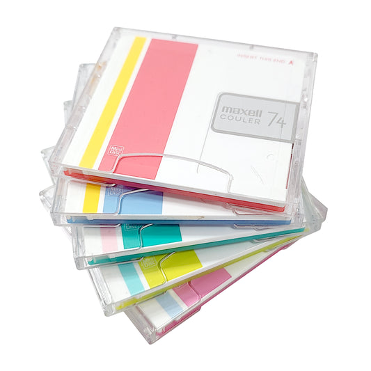Maxell Couler 74 Minute MiniDisc 5 Pack